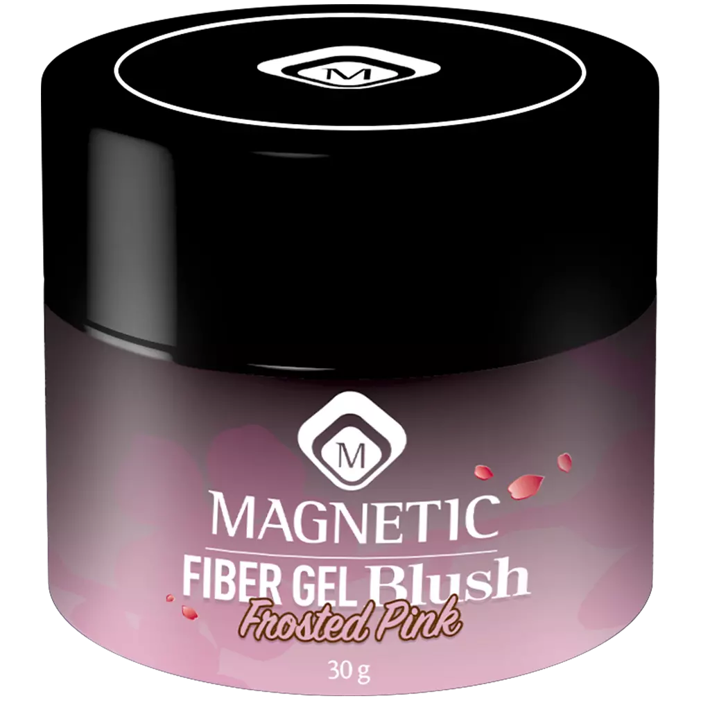 [104193] 104193  Magnetic Fiber Gel Blush Frosted pink 30 gr