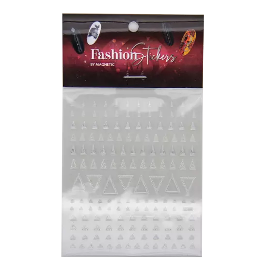 117042 Fashion Sticker Triangle Silver