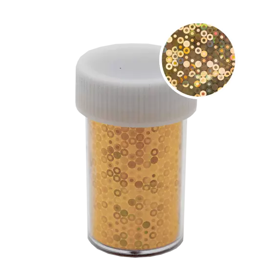 Transfer foil Hologram  Gold circle   1.5m 118231 