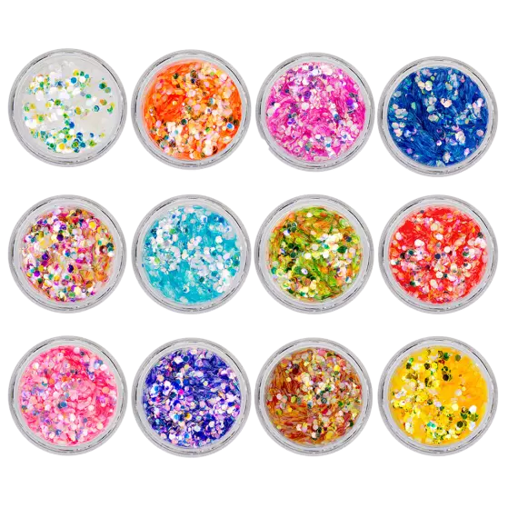 118848 Confetti Metal 12 psc