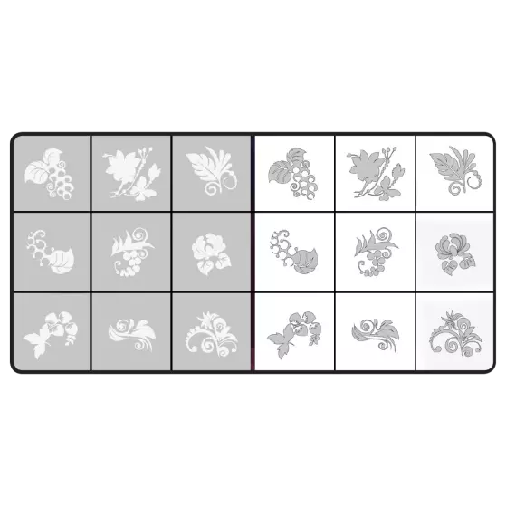 289720 Airnails Masking  Russian Flowers