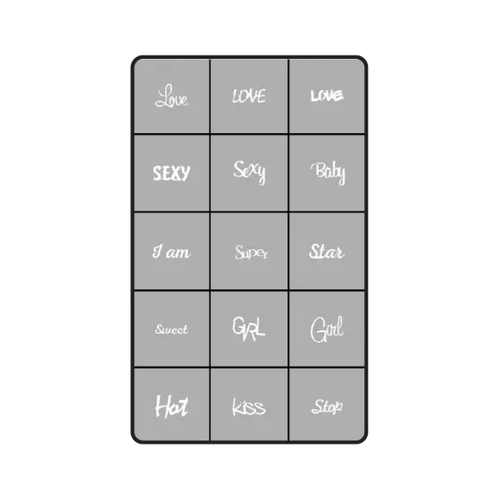 289750 Airnails Stencil Trendy