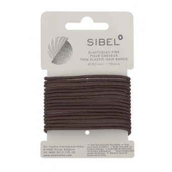 Elastiek bruin dun 16 stuks  