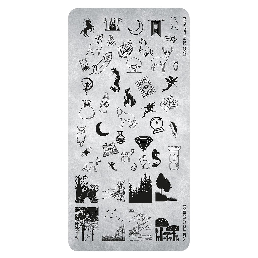 [118673] Stampingplate 70 Fantasy Forest 118673 