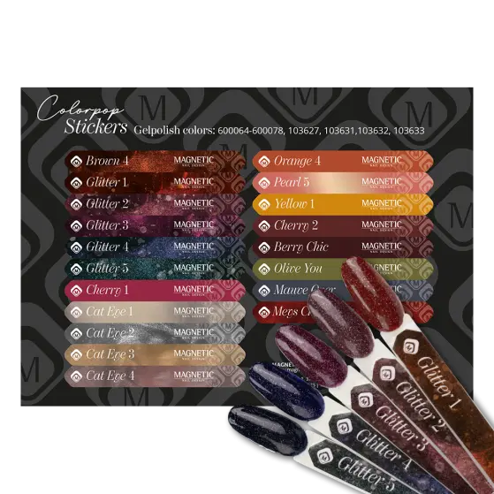 [240002] Colorpop Stickervel Gelp 600064 t/m 600078 103627 103631 t/m 633