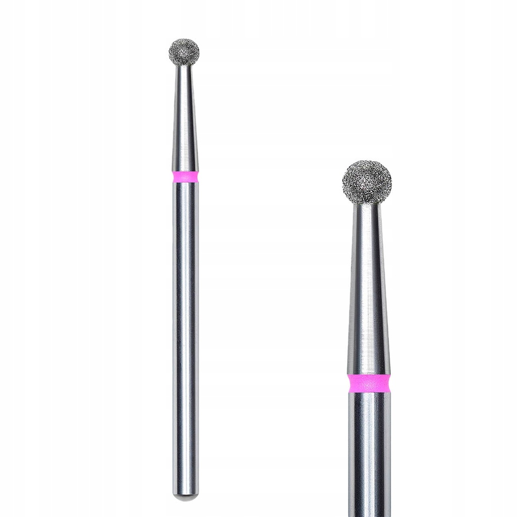 [FA01R027] Diamond nail drill bit ball red EXPERT head diam 2.7mm