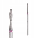 Diamond nail drill bit flame Red  EXPERT head diam 2.1mm 