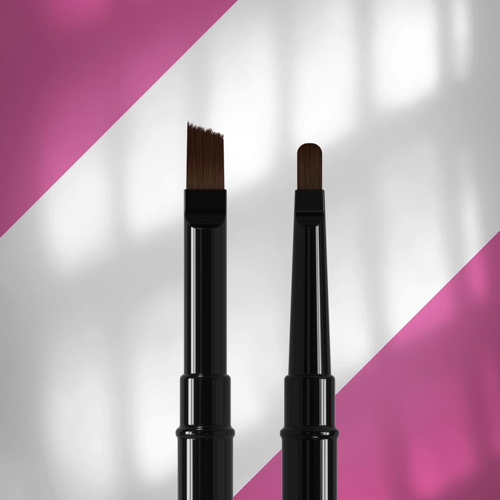 [NBE-04/09] Double-ended brush EXPERT for gel 7mm