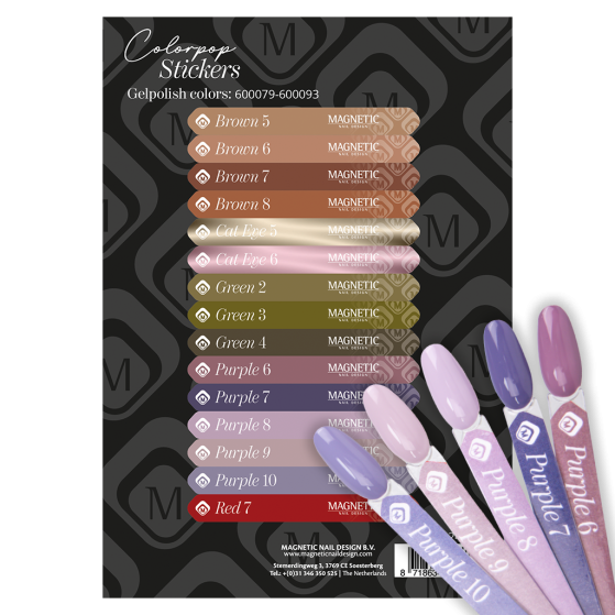 Colorpop Stickervel Gelpolish 600079 t/m 600093