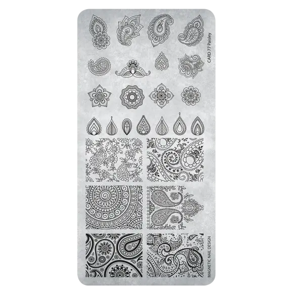 [118680] Stampingplate 77 Paisley 118680