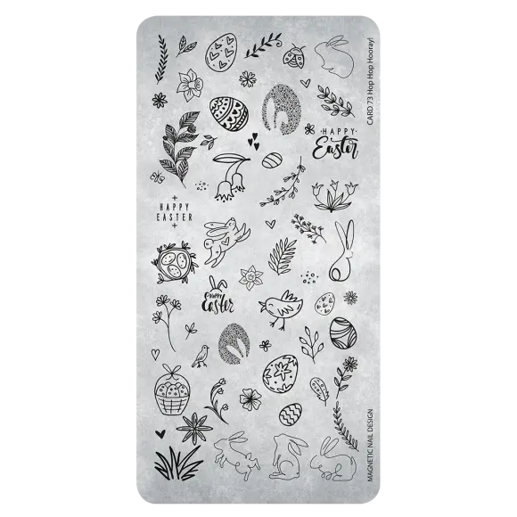 Stampingplate 73 Hop Hop Hooray  118676