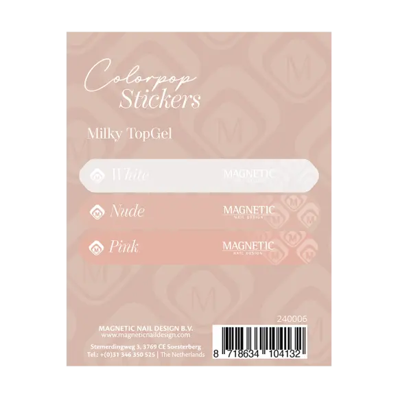 Colorpop Stickervel Milky Topgels 104026 t/m 104028 240006