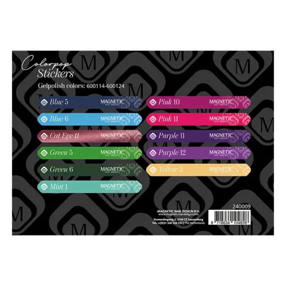 [24009] Colorpop Stickervel Gelpolish 600114 t/m 600124