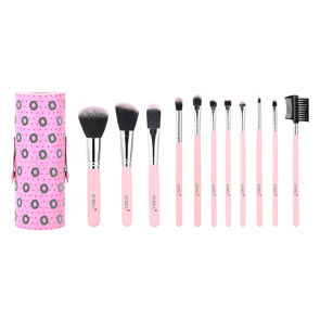 Borstelset voor make up  Pink Flamingo 11pcs