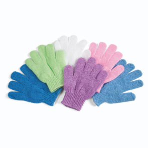 Badhandschoen, Massage Gloves 1 paar Rose