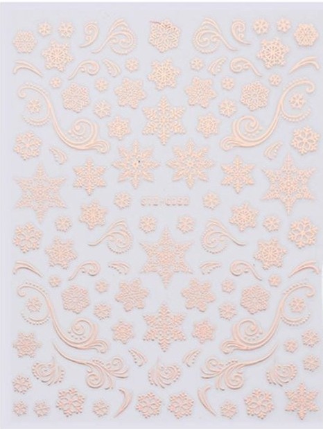 Easy Nail Art Sticker Color rose gold KERST