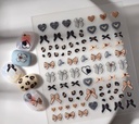 Easy Nail Art Sticker strikjes