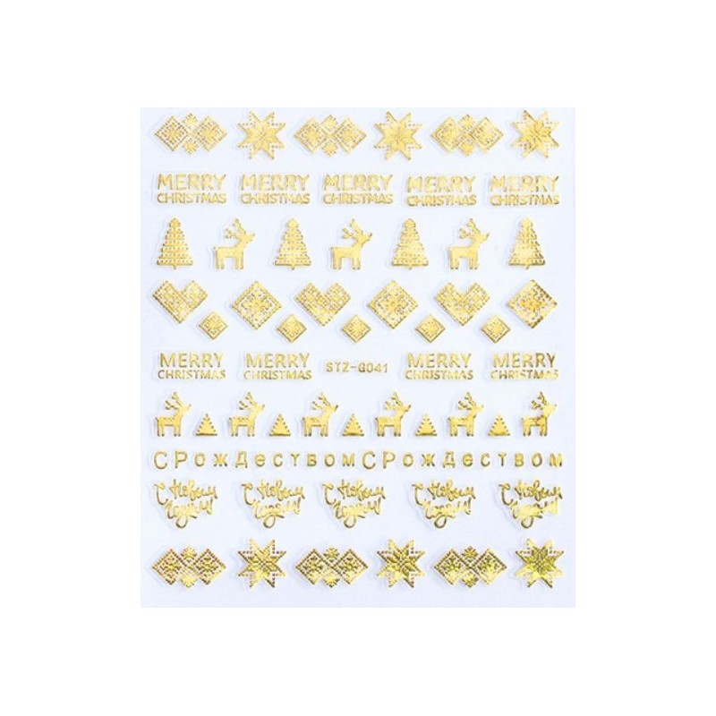 Easy Nail Art Sticker Color  gold KERST
