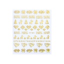 Easy Nail Art Sticker Color  gold KERST