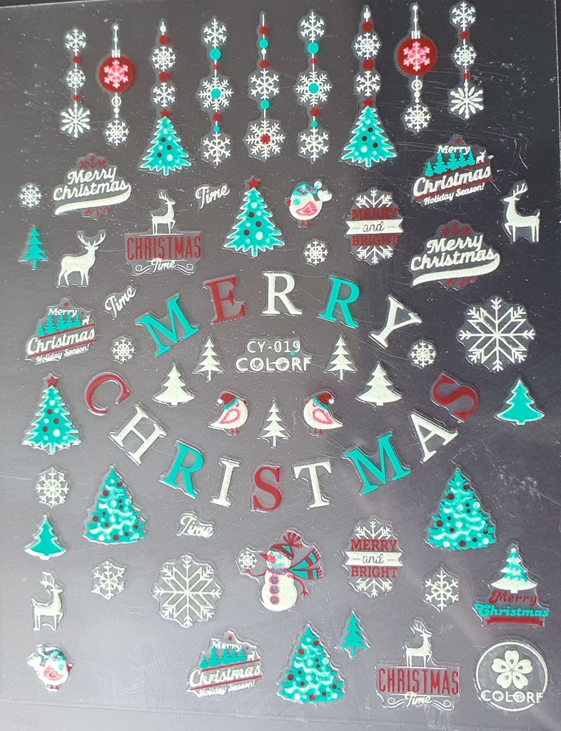 Easy Nail Art Sticker KERST