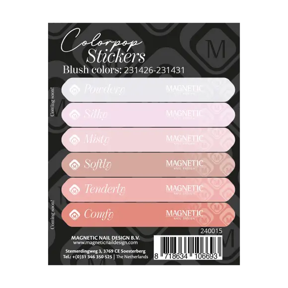 [240015] Stickervel Blushes 231426 t/m 231431