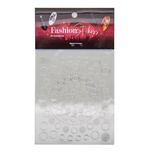 [117041]  Fashion Sticker Circles Silver 117041