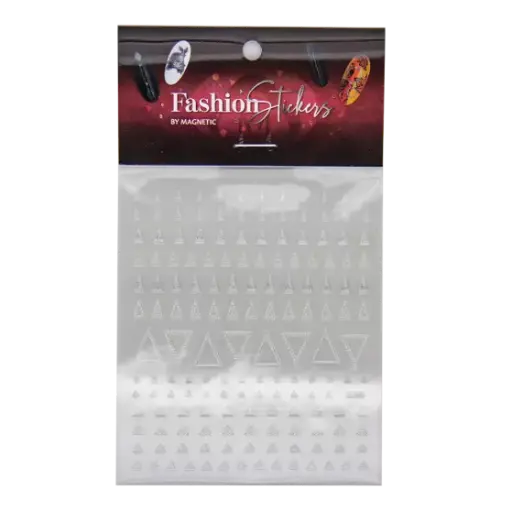 117042 Fashion Sticker Triangle Silver