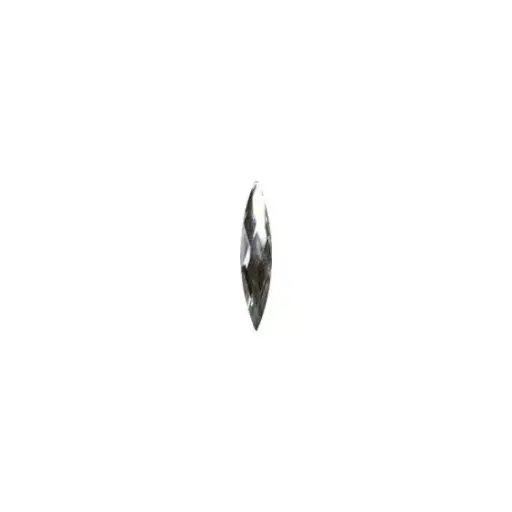 117121 Rhinestone Oval 3.5x13mm White