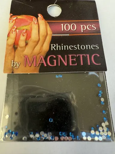 117502 Rhinestones Round D/ blue