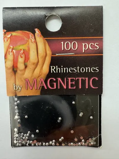117515 Rhinestones Round Silver Small