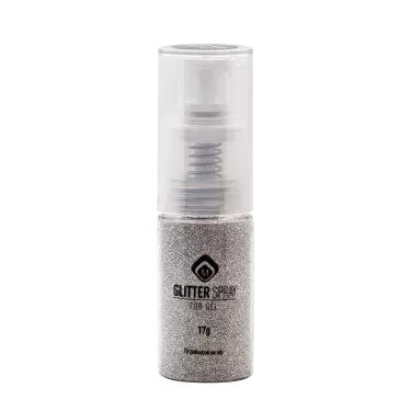 118083 Magnetic Glitterspray Steel Zilver