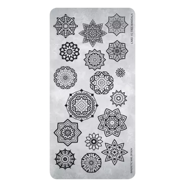 [118618] Stamping Plate 15 Free Mandala 118618