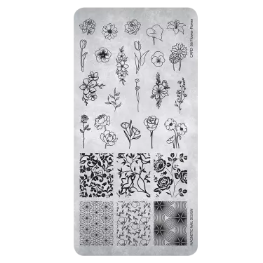 [118669] Stampingplate 66 Flower - Power 118669