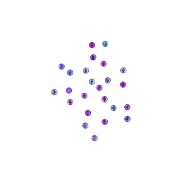 118905 Rhinestones Neon Purple 24 pcs S