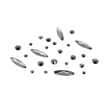 118914 Rhinestone Mix Boat 20 pcs