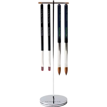 175003 Silver Click On Brush Stand