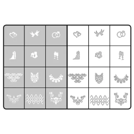 [289719] 289719 Airnails Masking Wedding collection