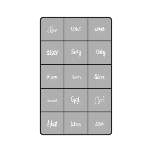 [289750] 289750 Airnails Stencil Trendy