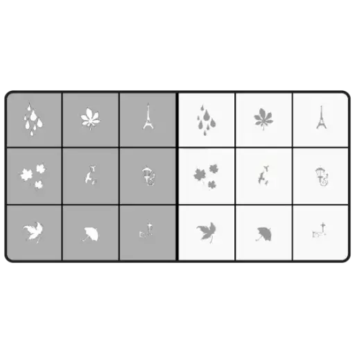 [289753] 289753 Airnail Stencil Autumn City