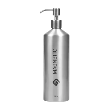 Aluminium Silver Bottle 1000 ml Magnetic 178039