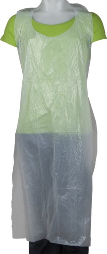 [401204] Merbach schort PE 128x80cm wit 100st