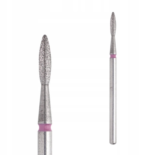 [FA10R021/8] Diamond nail drill bit flame Red  EXPERT head diam 2.1mm 